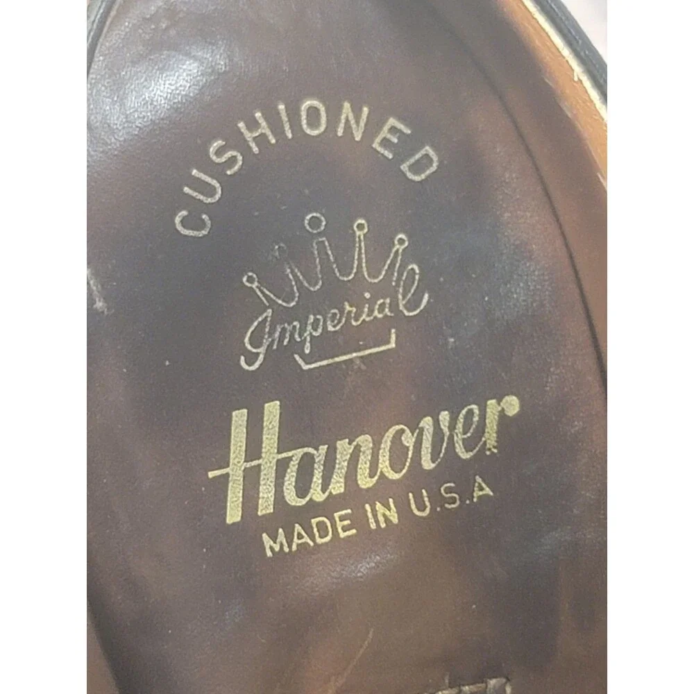 Vintage Hanover Imperial Style #2425 Mens Leather Oxford Derby Shoes Size 13D.